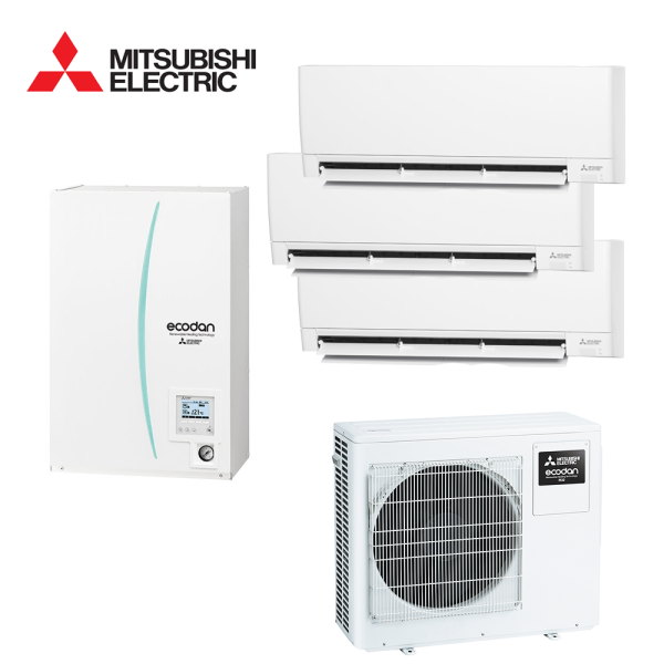 Pompa de Caldura Hybrid Mitsubishi Electric 7.5 kW - Boiler ACM, Hydrobox