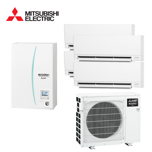 Pompa de Caldura Hybrid Mitsubishi Electric 8.5 kW - Boiler ACM, Hydrobox