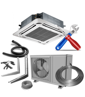 MONTAJ AER CONDITIONAT CASETA 4 DIRECTII 30000-42000 BTU/H