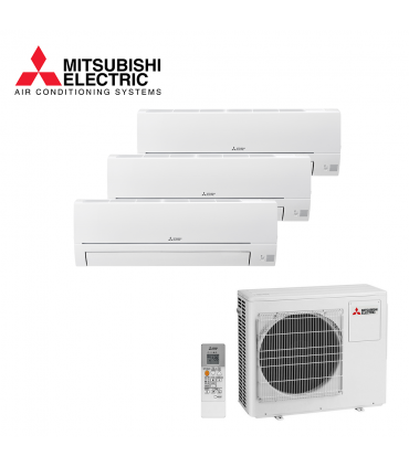 Aer Conditionat MULTISPLIT MITSUBISHI ELECTRIC MXZ-3HA50VF / 2x MSZ-HR25VF + MSZ-HR42VF Triplu Split R32 Inverter