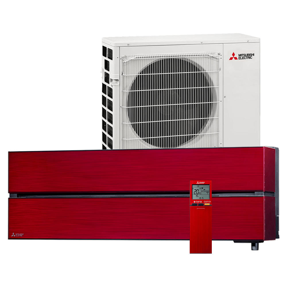 Aer conditionat Mitsubishi Electric Kirigamine Style 22000 BTU - WiFi, Red
