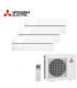 Aer Conditionat MULTISPLIT MITSUBISHI ELECTRIC Kirigamine Style 2x MSZ-LN25VGW + MSZ-LN35VGW / MXZ-3F68VF Triplu Split Inverter
