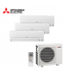 Aer Conditionat MULTISPLIT MITSUBISHI ELECTRIC MXZ-3HA50VF / 2x MSZ-HR25VFK + MSZ-HR35VFK Triplu Split R32 Inverter