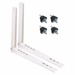 Pachet accesorii pentru montaj UE aer conditionat 9000-12000 BTU (set 2 console sustinere si 4 tampoane anti vibratii)