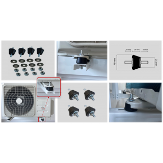 Set tampoane anti vibratii pentru unitate exterioara aer conditionat