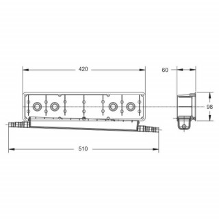 Doza aer conditionat Wallbox, 42 cm