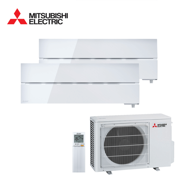 Aer conditionat multisplit Mitsubishi Electric 18000 BTU - 2 unitati MSZ-LN, 9+12 BTU, Pearl White