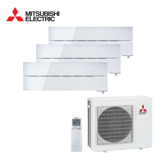 Aer conditionat multisplit Mitsubishi Electric 24000 BTU - 3 unitati MSZ-LN, 9+9+9 BTU, Pearl White
