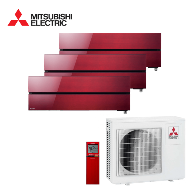Aer conditionat multisplit Mitsubishi Electric 24000 BTU - 3 unitati MSZ-LN, 9+9+9 BTU, Red