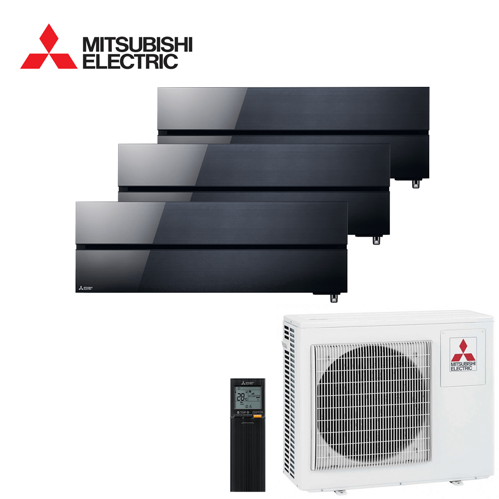 Aer conditionat multisplit Mitsubishi Electric 24000 BTU - 3 unitati MSZ-LN, 12+12+12 BTU, Black