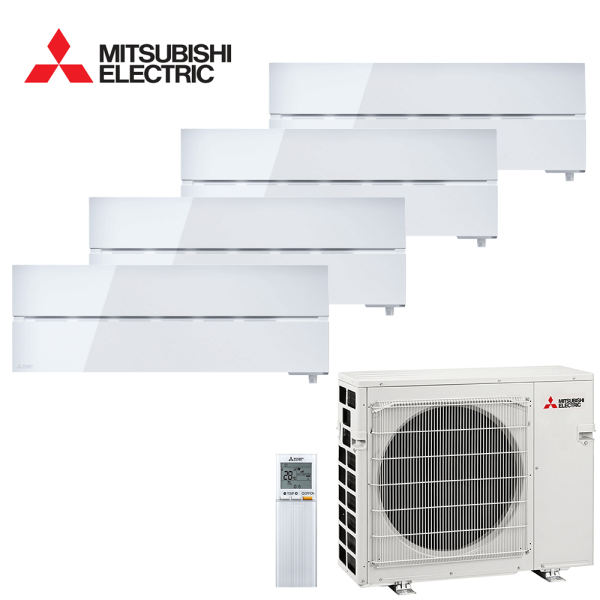 Aer conditionat multisplit Mitsubishi Electric 27000 BTU - 4 unitati MSZ-LN, 9+9+9+12 BTU, Pearl White