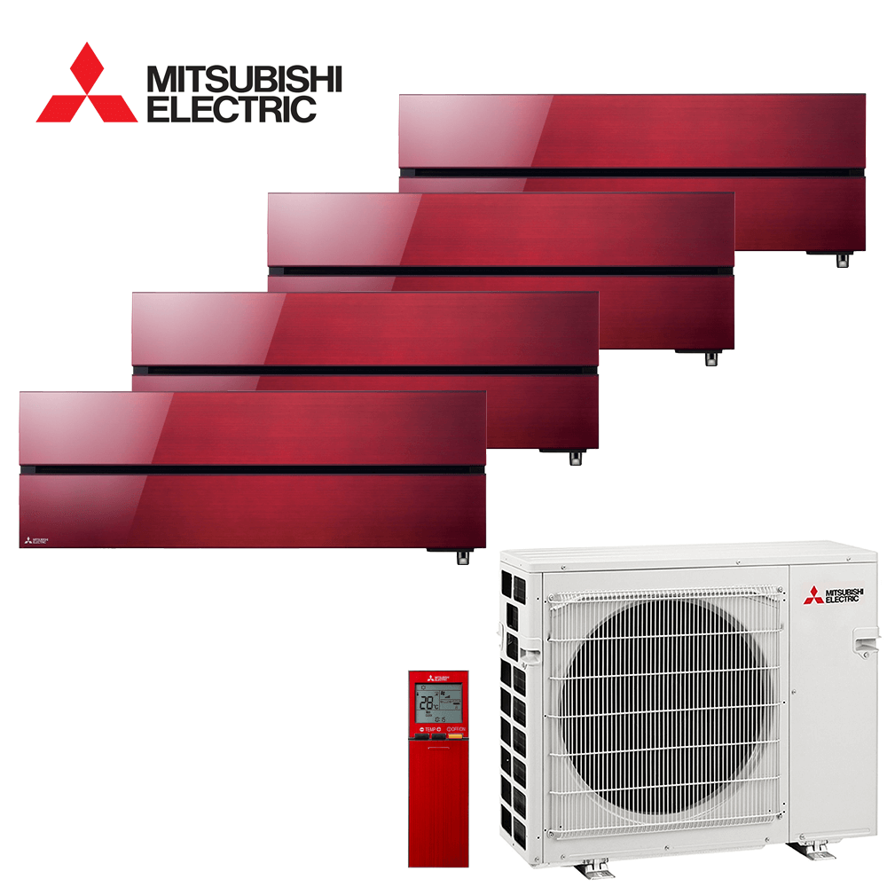 Aer conditionat multisplit Mitsubishi Electric 27000 BTU - 4 unitati MSZ-LN, 12+12+12+12 BTU, Red