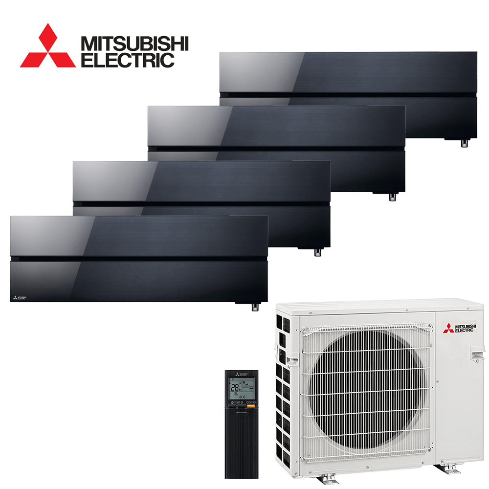 Aer conditionat multisplit Mitsubishi Electric 27000 BTU - 4 unitati MSZ-LN, 9+9+9+12 BTU, Black