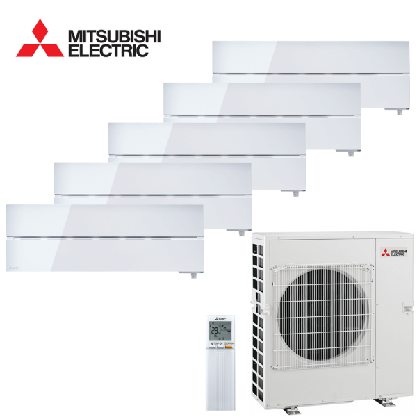 Aer conditionat multisplit Mitsubishi Electric 36000 BTU - 5 unitati MSZ-LN, 9+9+9+9+12 BTU, Pearl White