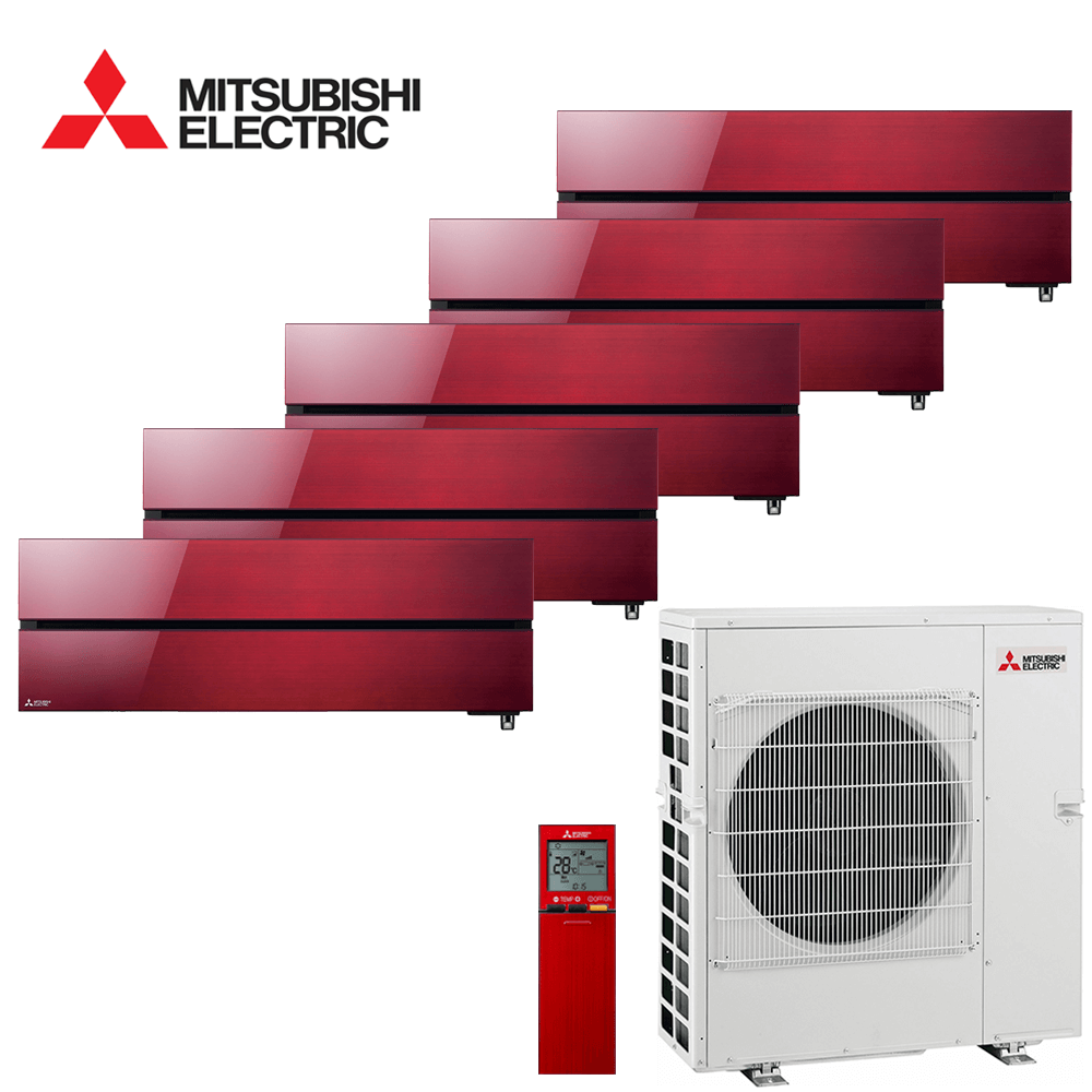 Aer conditionat multisplit Mitsubishi Electric 36000 BTU - 5 unitati MSZ-LN, 9+9+9+9+9 BTU, Red