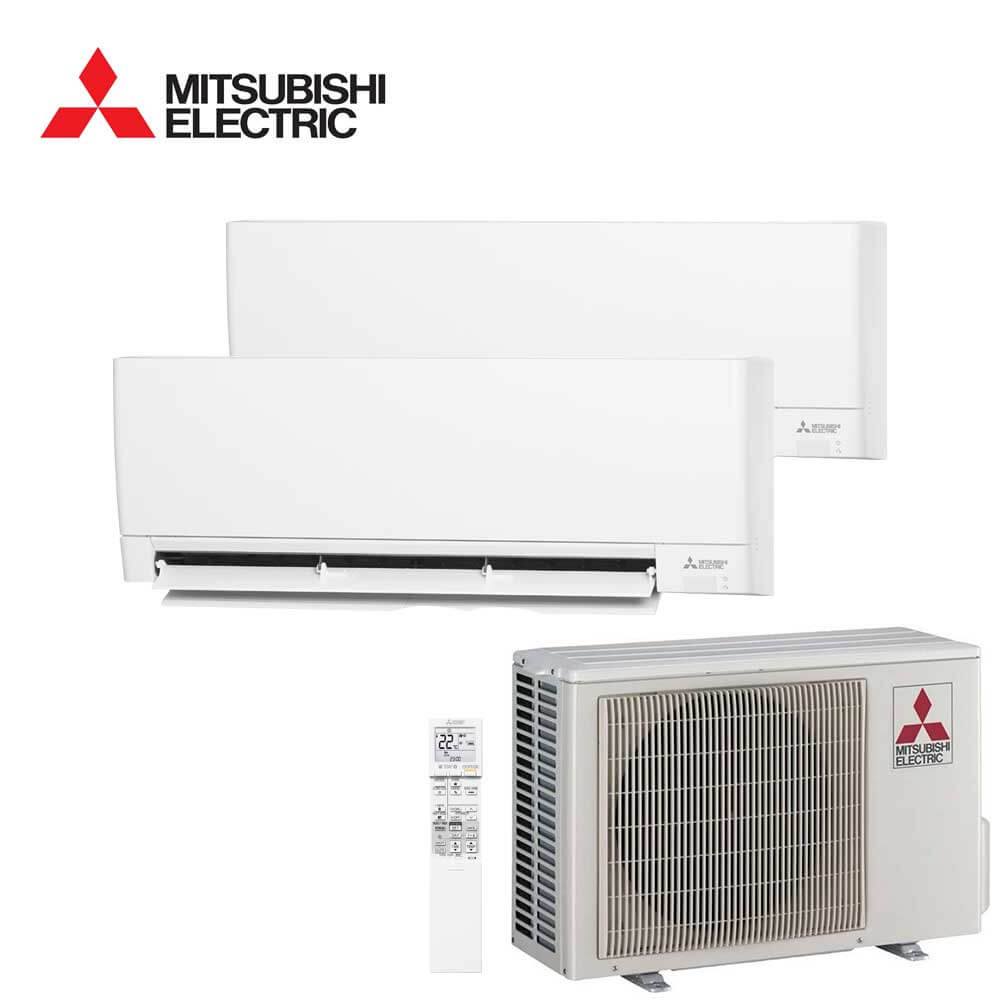 Aer conditionat multisplit Mitsubishi Electric Hyper Heating 18000 BTU - 2 unitati MSZ-AY, 12+12 BTU