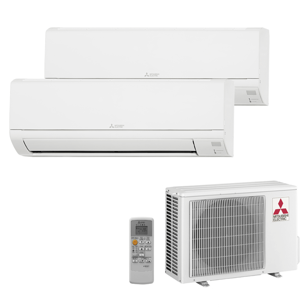 Aer conditionat multisplit Mitsubishi Electric 14000 BTU - 2 unitati MSZ-DW, 9+12 BTU
