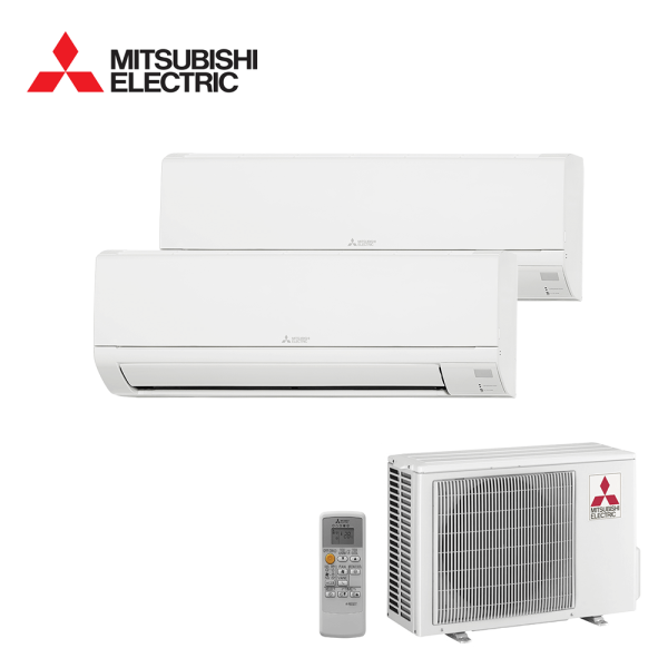 Aer conditionat multisplit Mitsubishi Electric 14000 BTU - 2 unitati MSZ-DW, 9+12 BTU