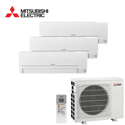 Aer conditionat multisplit Mitsubishi Electric 18000 BTU - 3 unitati MSZ-HR, 9+9+9 BTU, WiFi