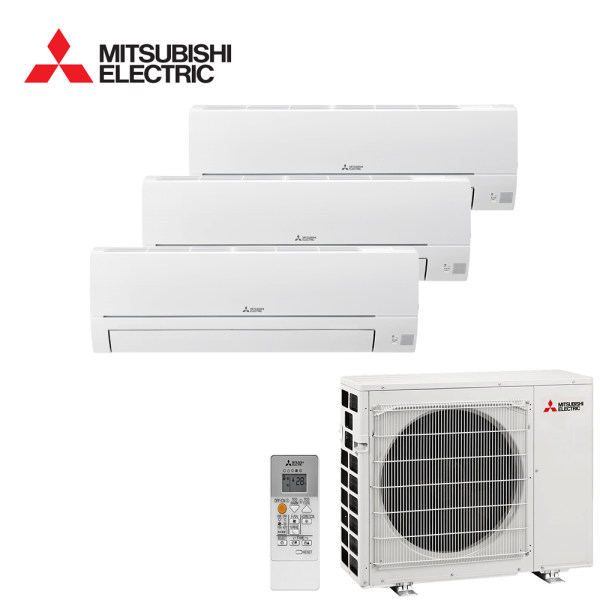 Aer conditionat multisplit Mitsubishi Electric 18000 BTU - 3 unitati MSZ-HR, 9+9+9 BTU, WiFi