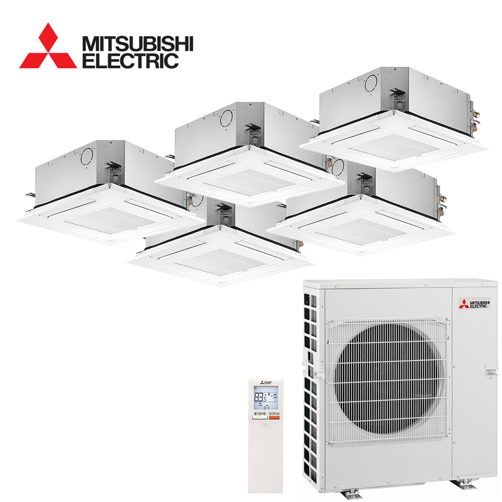 Aer conditionat multisplit Mitsubishi Electric 36000 BTU - 5 unitati Caseta de tavan, 9+9+9+9+9 BTU