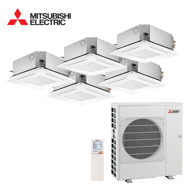 Aer conditionat multisplit Mitsubishi Electric 36000 BTU - 5 unitati Caseta de tavan, 9+9+9+9+9 BTU