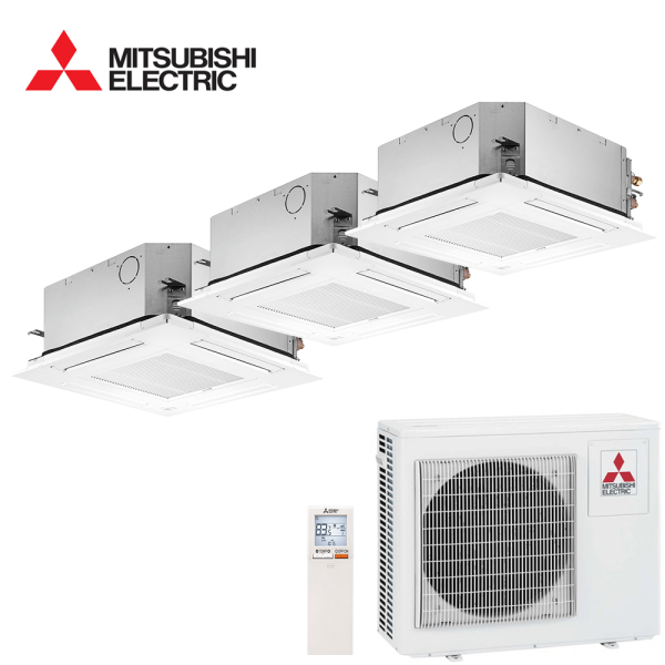 Aer conditionat multisplit Mitsubishi Electric 24000 BTU - 3 unitati Caseta de tavan, 9+9+9 BTU