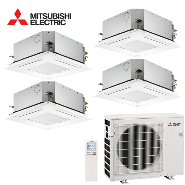 Aer conditionat multisplit Mitsubishi Electric 27000 BTU - 4 unitati Caseta 4 directii, 9+9+9+9 BTU