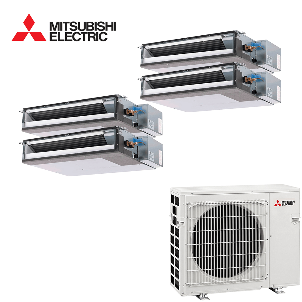 Aer conditionat multisplit Mitsubishi Electric 27000 BTU - 4 unitati Duct de tavan, 9+9+9+9 BTU