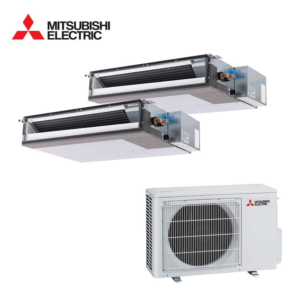 Aer conditionat multisplit Mitsubishi Electric 18000 BTU - 2 unitati Duct de tavan, 9+9 BTU