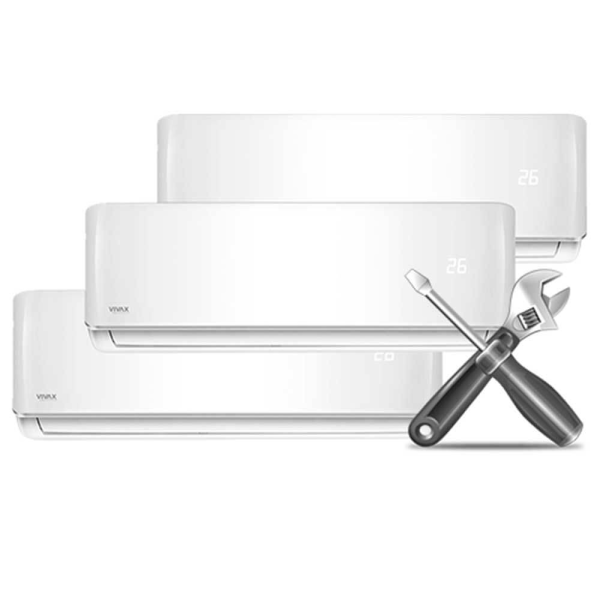 Montaj standard Aer Conditionat Triplusplit - 3 unitati interioare