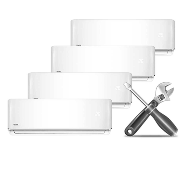 Montaj standard Aer Conditionat Multisplit - 4 unitati interioare