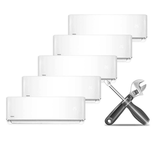Montaj standard Aer Conditionat Multisplit - 6 unitati interioare