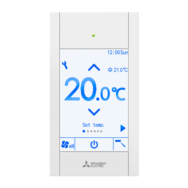 Telecomanda Mitsubishi Electric PAR-CT01MAA-SB, de perete