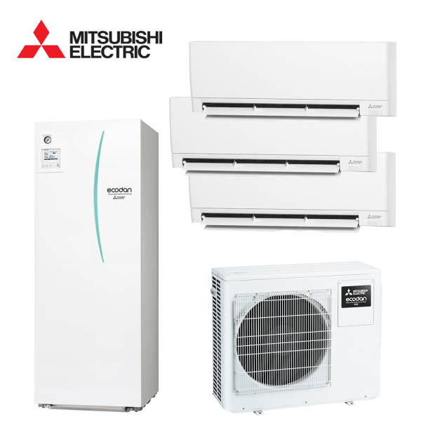 Pompa de Caldura Hybrid Mitsubishi Electric 7.5 kW - Boiler ACM, Hydrotank