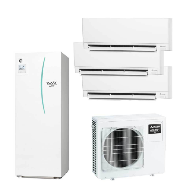 Pompa de Caldura Hybrid Mitsubishi Electric 7.5 kW - Boiler ACM, Hydrotank